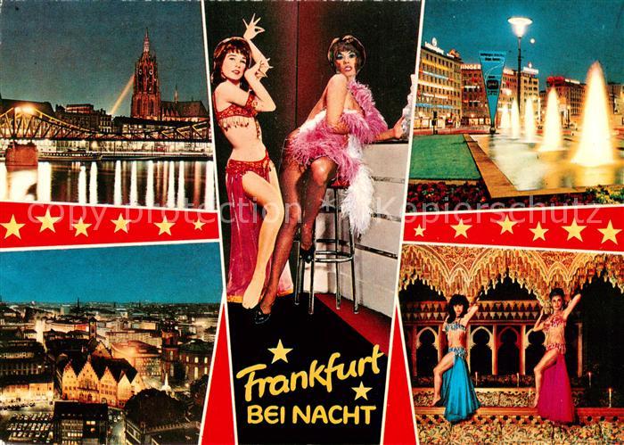 Frankfurt Main bei Nacht Teilansichten Cabaret