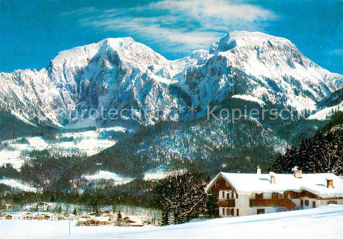 Schoenau Berchtesgaden mit Hohem Goell und Brett