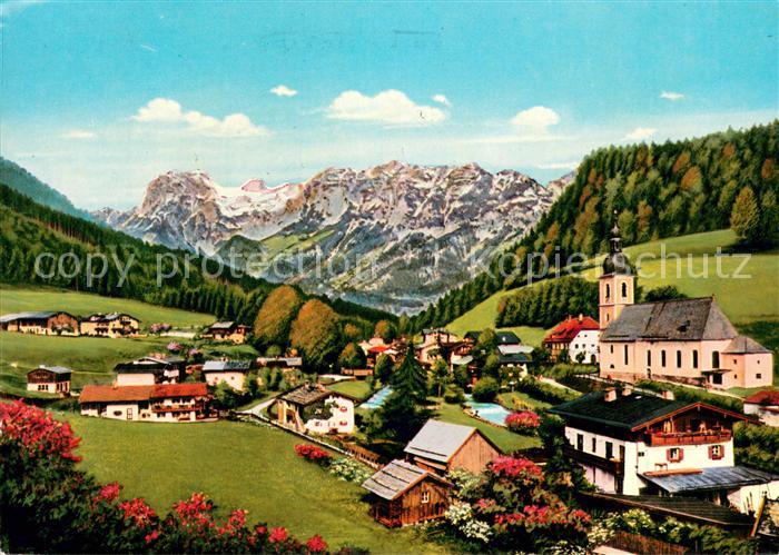Ramsau Berchtesgaden Panorama mit Reiteralpe