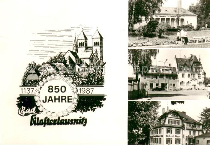 Bad Klosterlausnitz 850 Jahre Jubilaeum Sanatorium Markt Rathaus Kurhotel
