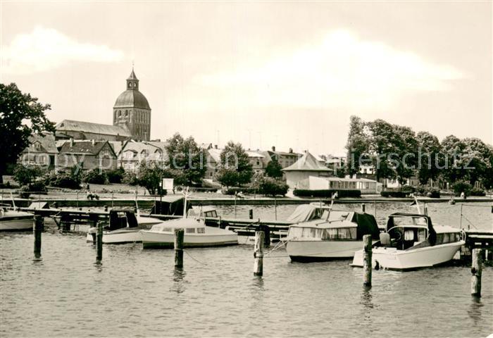 Ribnitz-Damgarten Ostseebad Hafen Blick zur Kirche