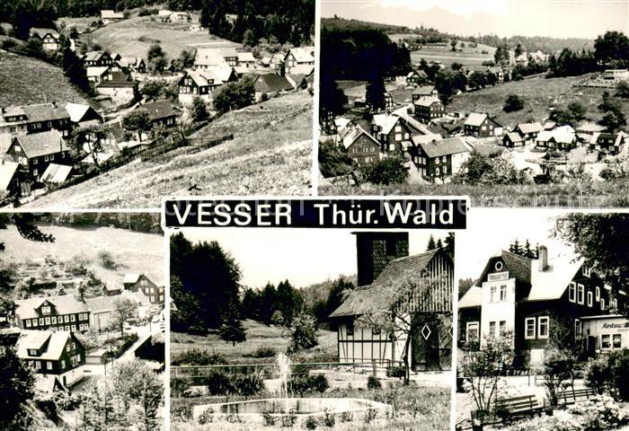 Vesser Rennsteig Teilansichten Restaurant Thueringer Wald