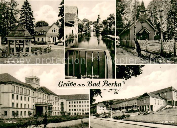 Bad Berka Goethebrunnen Klein Venedig Kirche Heilstaette Sanatorium