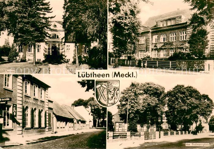 Luebtheen Postamt Rathaus Leninstrasse Thaelmannplatz