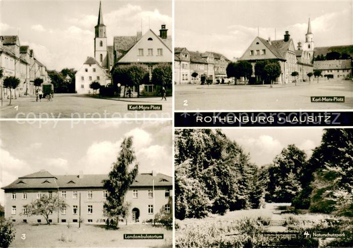 Rothenburg Oberlausitz Karl Marx Platz Landambulatorium Naturschutzpark