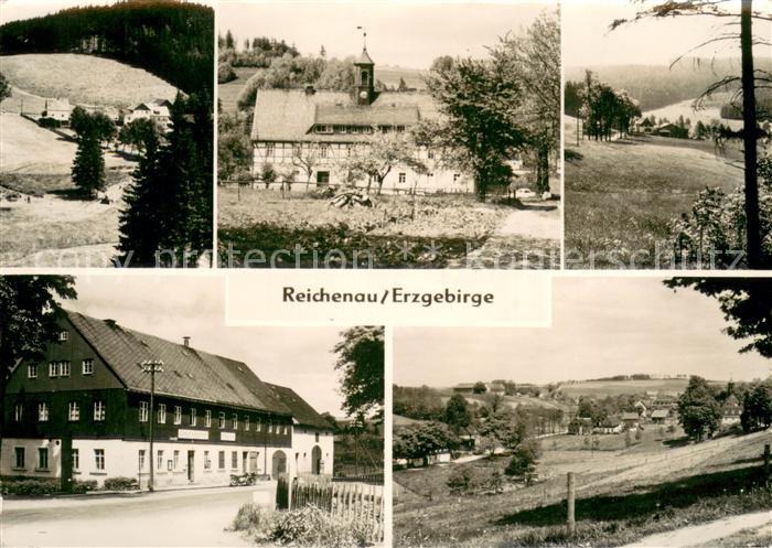 Reichenau Hartmannsdorf-Reichenau Teilansichten Landschaftspanorama Erzgebirge
