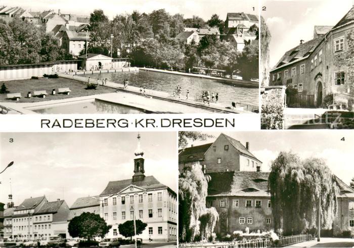 Radeberg Sachsen Stadtbad Klippenstein Marktplatz