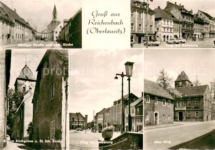 Reichenbach Oberlausitz Goerlitzer Strasse Kirche Platz der Befreiung Kirchgasse