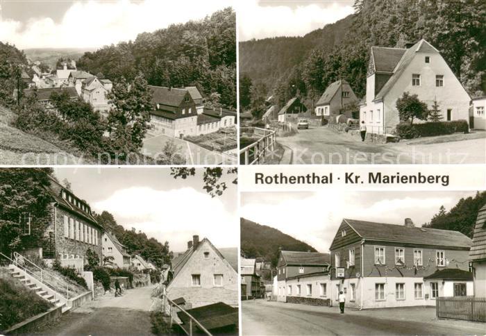 Rothenthal Olbernhau Teilansichten Hauptstrasse