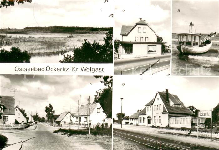 ueckeritz Usedom Wochninsee RatsCafe Fischerboot Hauptstrasse Bahnhof
