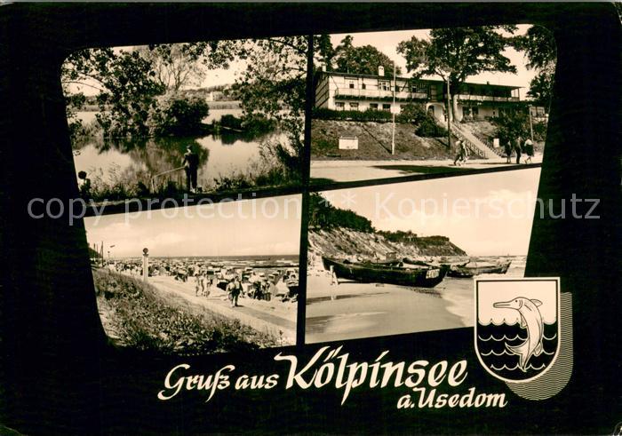 Koelpinsee Usedom Uferpartie am Wasser Hotel Restaurant Strand Promenade