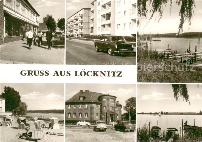 Loecknitz Mecklenburg-Vorpommern Ortsansichten Bootsanleger Strand