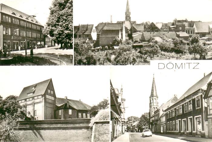 Doemitz Konsum-Kaufhaus Festungswall Festung Fritz Reuter Gedaechtnishalle Stras