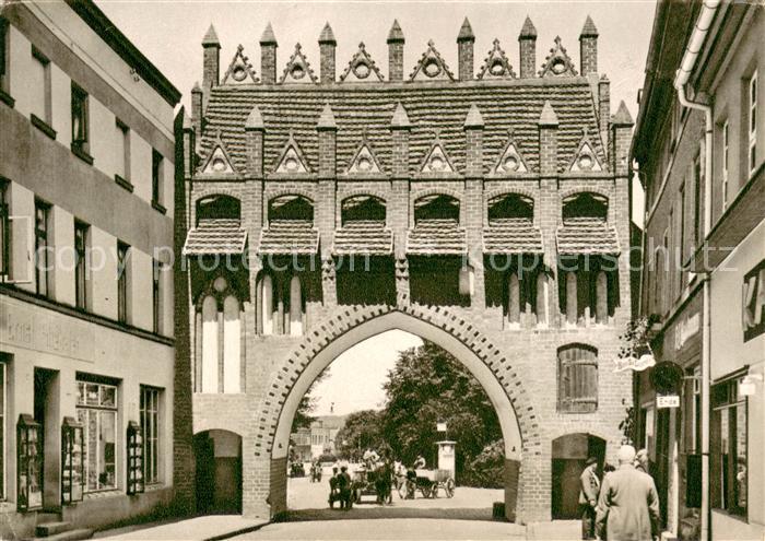 Malchin Demmin Kalensches Tor Kupfertiefdruck