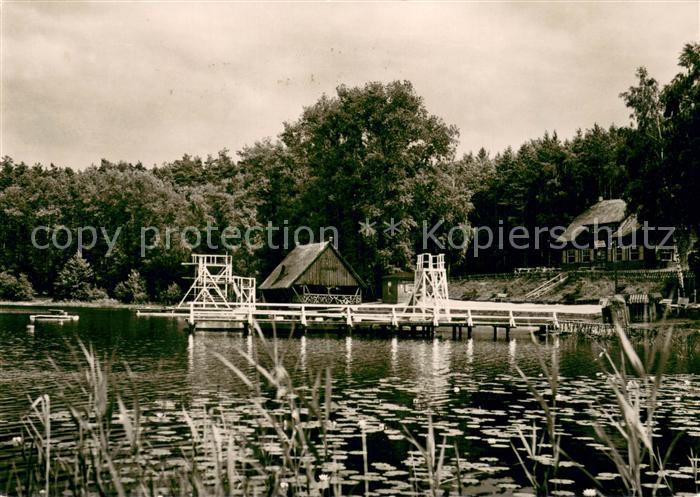 Brueel Mecklenburg Vorpommern Badeanstalt Roter See