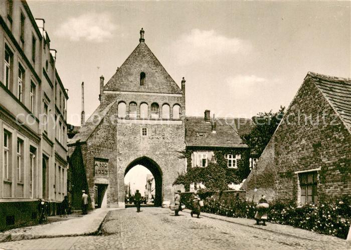 Tribsees Steintor Kupfertiefdruck