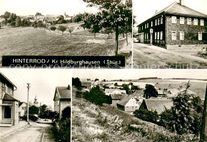 Hinterrod Waffenrod Teilansichten Gaststaette Thueringer Wald