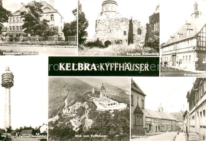 Kelbra Kyffhaeuser Polytechnische Oberschule Burgruine Rothenburg Sparkasse Mark