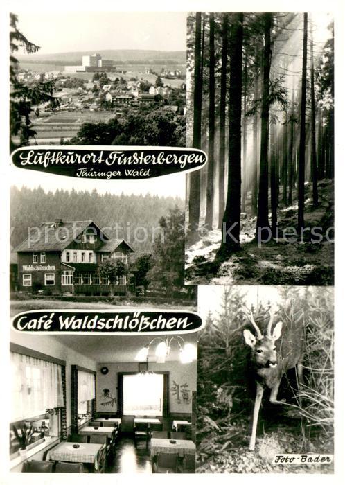 Finsterbergen Luftkurort im Thueringer Wald Cafe Waldschloesschen Reh