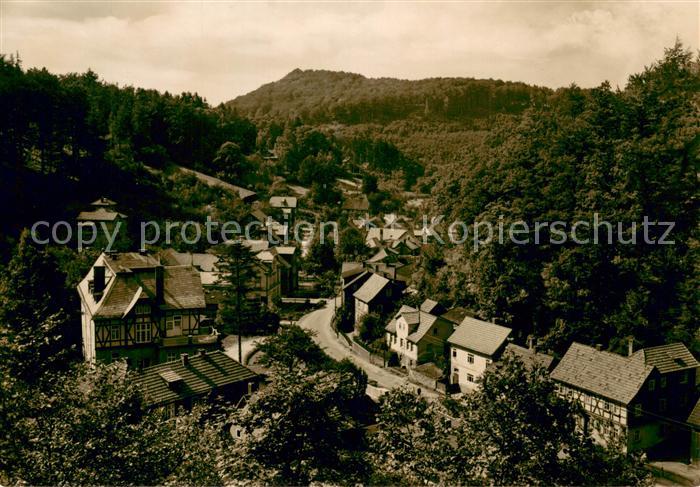 Bad Thal Ruhla Blick vom Tempelchen Luftkurort Thueringer Wald