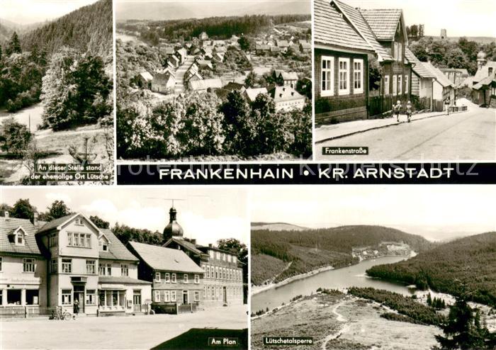 Frankenhain Thueringen Landschaftspanorama Frankenstrasse Am Plan Luetschetalspe