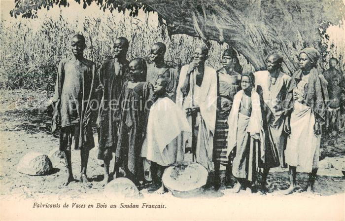 Sudan Africa Fabricants de Vases en Bois au Soudan Francais