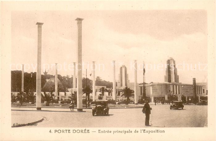 Dakar Porte Doree Entree principale de l'Exposition