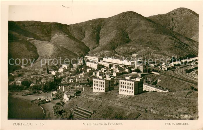 Port-Bou Portbou Vista desde la Frontera