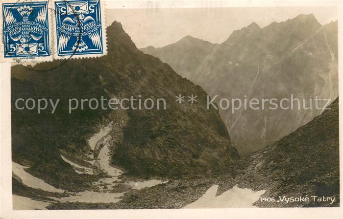 Vysoke Tatry Gebirgspanorama Hohe Tatra