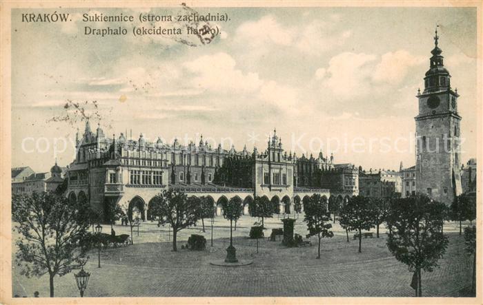 Krakow Krakau Sukiennice Draphalo Tuchhallen