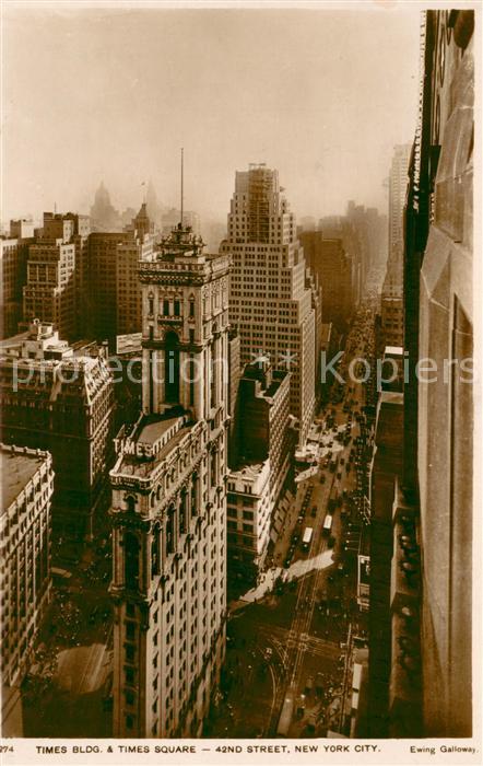 New York City Times Building and Times Square