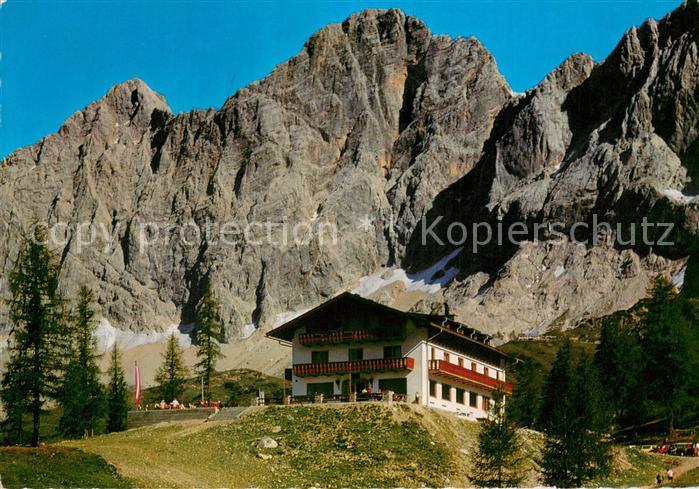 Ramsau Dachstein Steiermark Berghotel Tuerlwand gegen Hohen Dachstein