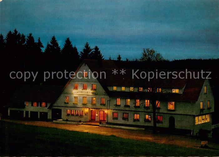 FREUDENSTADT BW Sporthotel Kniebis im Schwarzwald Nachtaufnahme