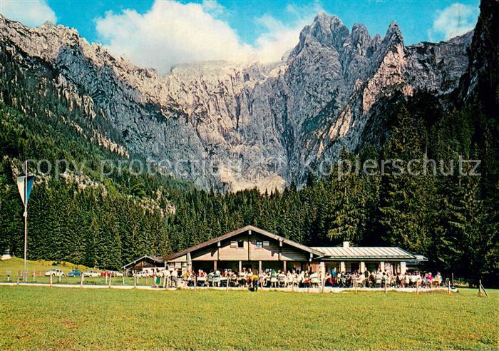 BERCHTESGADEN Bayern Berggasthof Cafe Scharitzkehlalm am Fusse des Hohen Goell u