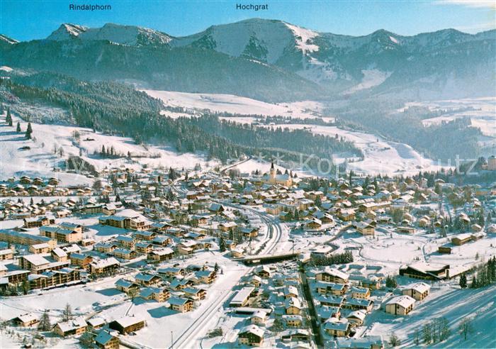 Oberstaufen Oberallgaeu Bayern Schrothkurort Wintersportplatz Allgaeuer Alpen F