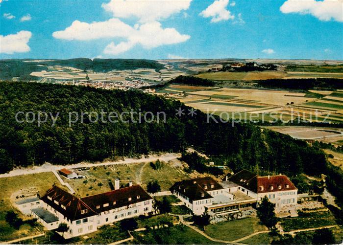 Bad Mergentheim Kurhotel Am Hexenkreuz Cafe auf der Hoehe Fliegeraufnahme