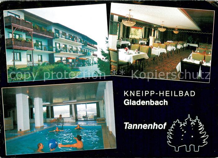 Gladenbach Hessen Kneipp Heilbad Kurhotel Tannenhof Restaurant Hallenbad