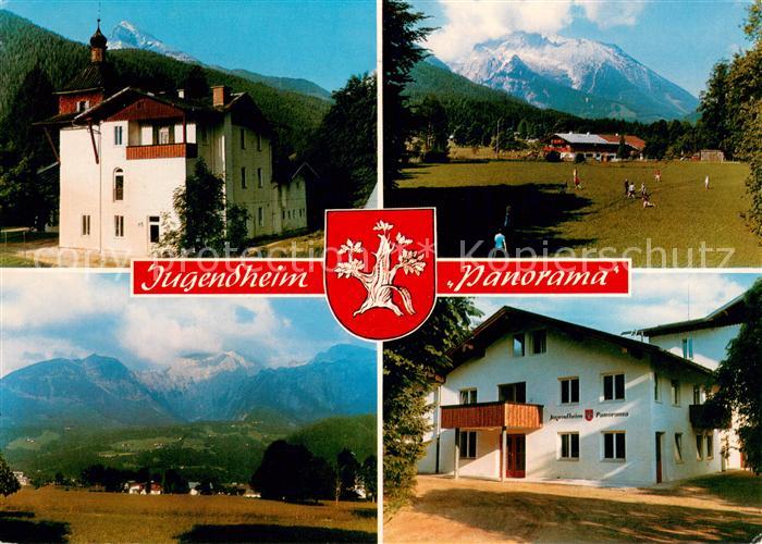 Schoenau Berchtesgaden Jugendheim Panorama Blick auf Watzmann Hochkalterer Obers