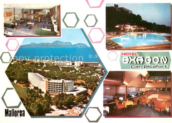 Can Picafort Mallorca Hotel Exagon Restaurant Swimming Pool