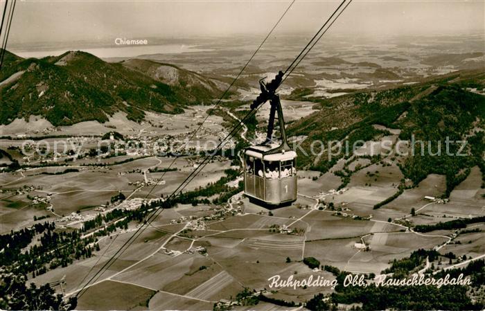 Ruhpolding Bayern Rauschbergbahn Panorama Chiemsee