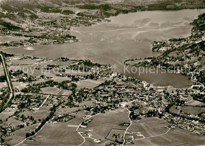 Tegernsee Bayern Fliegeraufnahme