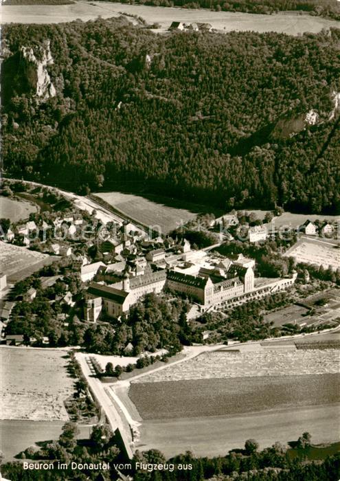 Beuron Donautal Fliegeraufnahme mit Abtei