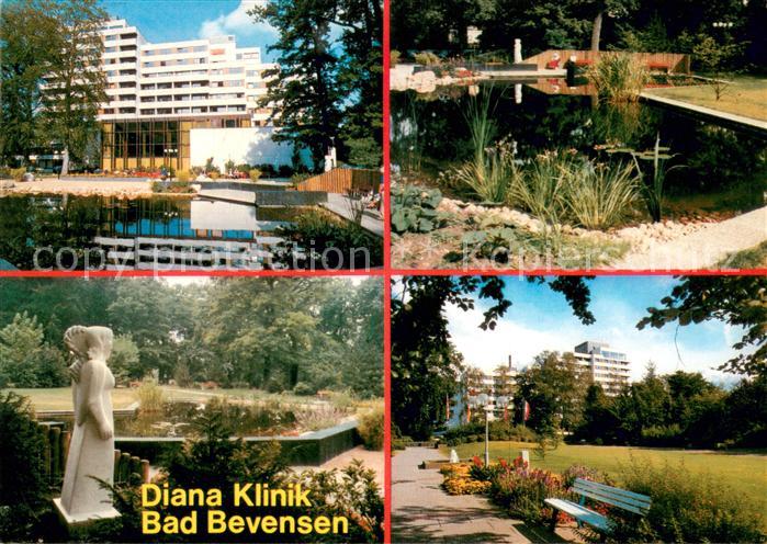 Bad Bevensen Diana Klinik Teich Statue Park