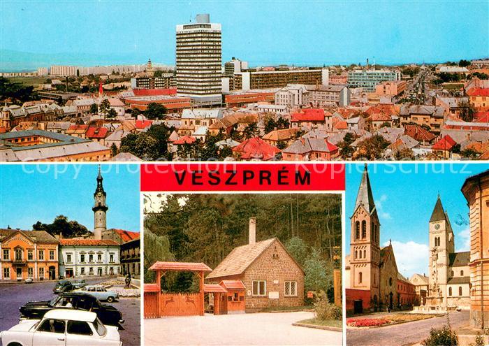 Veszprem Panorama Ortsmotive Kirche