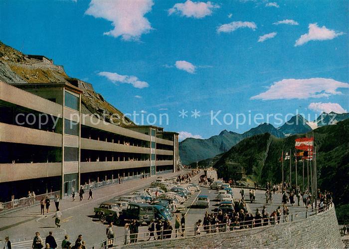 Grossglockner Hochalpenstrasse Parkplatz Freiwandeck mit Grossparkhaus