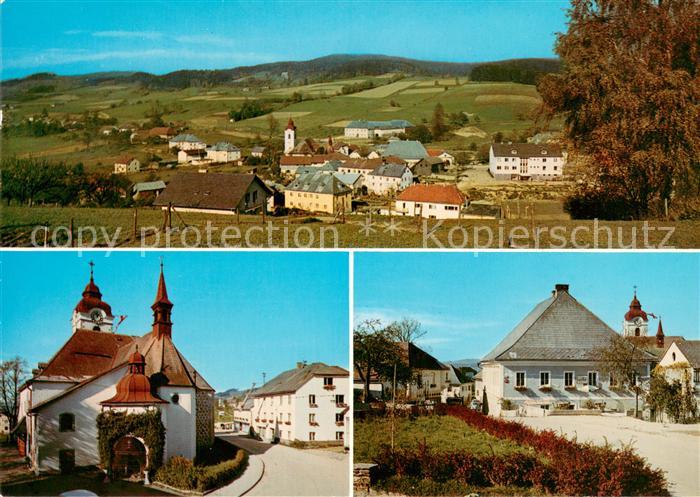 Vorderweissenbach Panorama Pfarrkirche Ortsmotiv