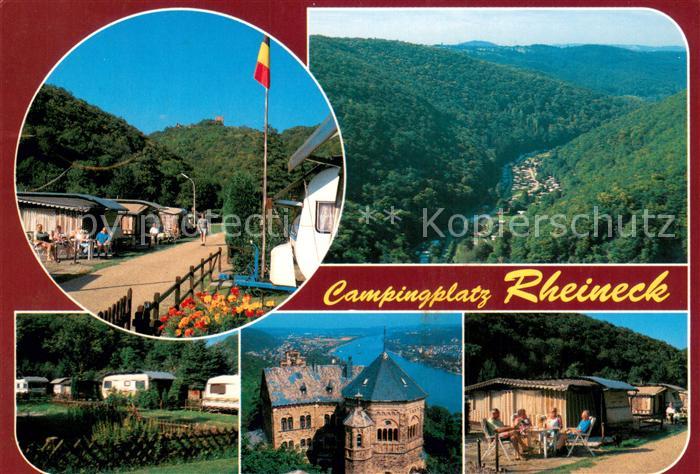 Bad Breisig Campingplatz Rheineck Panorama Burg Rheineck
