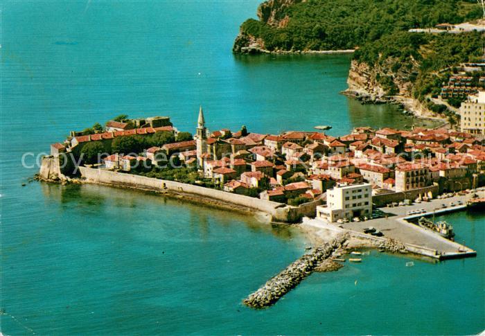 Budva Montenegro Fliegeraufnahme