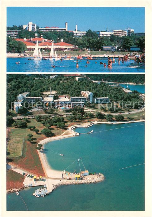 Porec Hotels Albatros und Galeb Schwimmbad Fliegeraufnahme