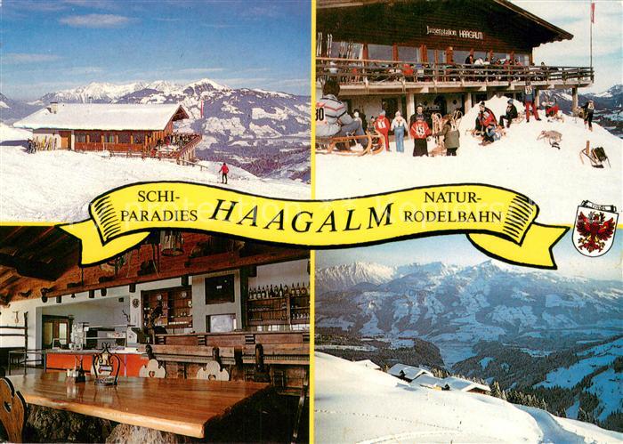 Kelchsau Skiparadies Haagalm Natur Rodelbahn Jausenstation Gaststube